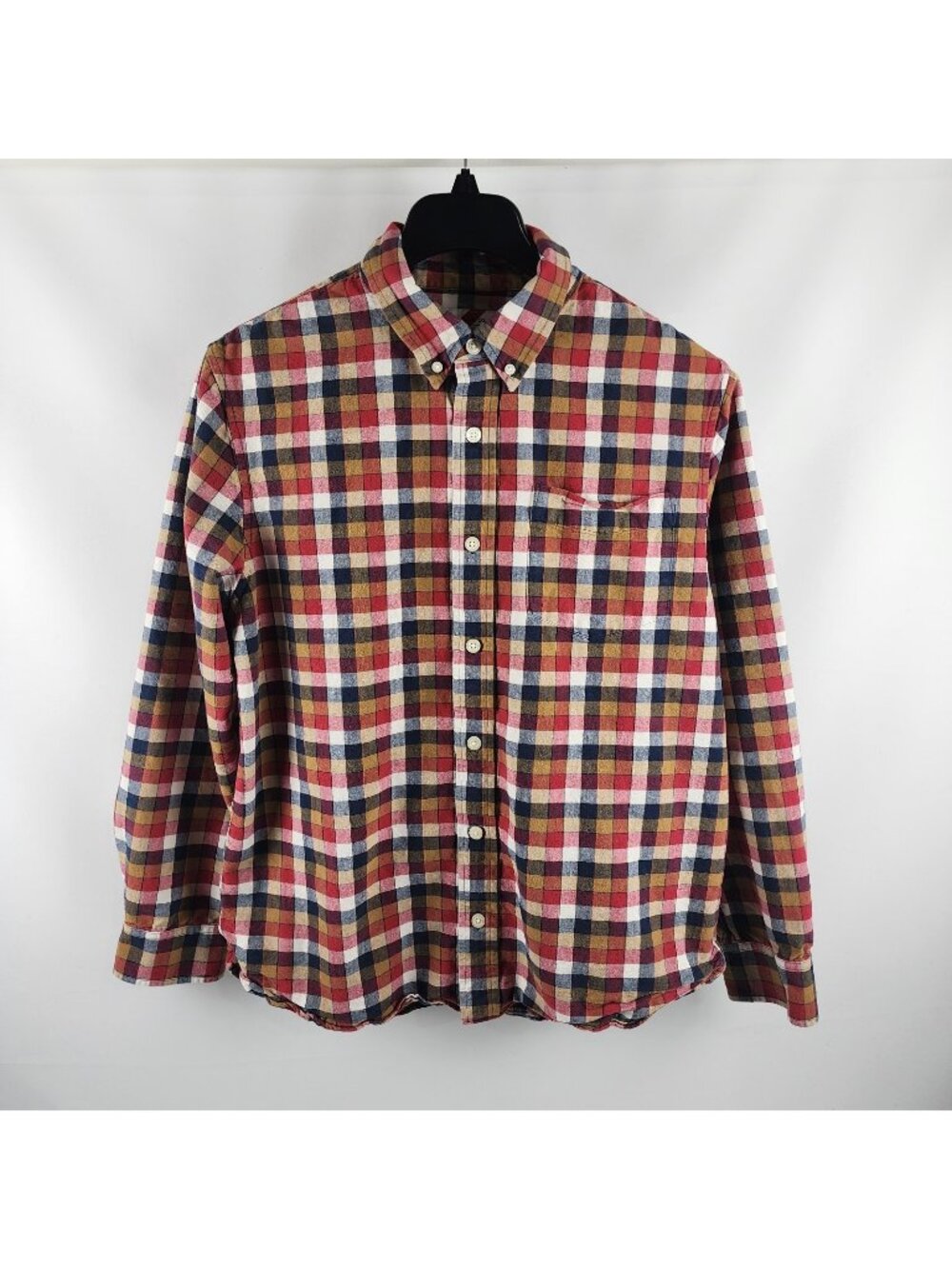 Best Made Co. Shirt Mens Large Multi Check Brushed Oxford L/S Button Down Collar